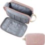 BAGSMART Toiletry Bag for Men, Canvas Travel Toiletry Organizer Dopp Kit Water-resistant Shaving Bag for Toiletries Accessories,Grey-Medium - Image 1