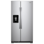 Whirlpool - 36 in. Wide 25 cu. Ft. Side-by-Side Refrigerator - Stainless Steel - Image 1