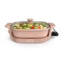 Bella - Fits-anywhere Kitchenware: 12" x 12" Make & Take Non-Stick Electric Skillet - Blossom - Image 1