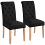 Alden Design Dining Chair, Set of 2, White - Image 1