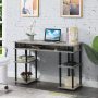 Convenience Concepts Designs2Go 30" Tall No Tools Student Desk w/ Shelves, Barnwood/Black, All Ages - Image 1