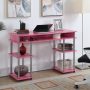 Convenience Concepts Designs2Go 30" Tall No Tools Student Desk w/ Shelves, Barnwood/Black, All Ages - Image 1
