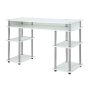 Convenience Concepts Designs2Go 30" Tall No Tools Student Desk w/ Shelves, Barnwood/Black, All Ages - Image 1