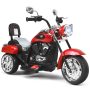Costway 6V Kids Ride on Chopper Motorcycle 3 Wheel Trike with Headlight and Horn Pink - Image 1