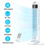 DREO Tower Fans for Home, 32" Standing Floor Fan, 26 Ft/S Bladeless Fan with Remote, 90° Oscillating, 3 Modes, 3 Speeds, LED Display, 8H Timer, 22dB Ultra Quiet Room Fan - Image 1