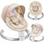HARPPA Electric Baby Swing for Infants , 5 Sway Speed, Remote Control, White - Image 1