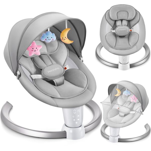 HARPPA-Electric-Baby-Swing-for-Infants-with-Bluetooth-Music-5-Sway-Speed-Remote-Control-Gray_9e8bb2ba-9747-4aa2-b02c-e30f264b6e8a.63656712e3fa5ce5d00d6b5120b5e1ca.jpg