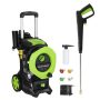 Ktaxon Electric Pressure Washer 5800 PSI Max 4 GPM, Touch Screen Adjustable Pressure, with 4 Quick Connect Nozzles & Foam Cannon - Image 1