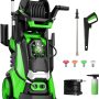 Ktaxon Electric Pressure Washer 5800 PSI Max 4 GPM, Touch Screen Adjustable Pressure, with 4 Quick Connect Nozzles & Foam Cannon - Image 1