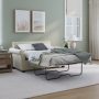 Mainstays Tatum Twin Sleeper 56.25" Loveseat, Beige - Image 1