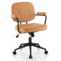 PU Leather Office Chair with Rocking Backrest and Ergonomic Armrest - Image 1