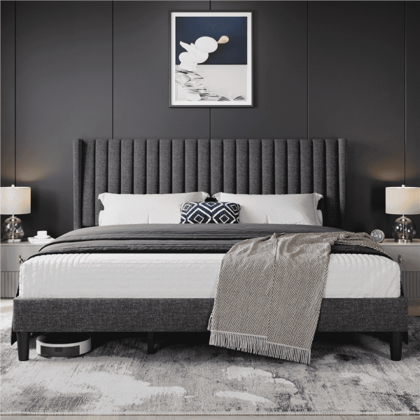 Topeakmart-King-Upholstered-Bed-Frame-Wing-Designed-Headboard-Dark-Gray_28335cd0-753a-43c1-bf5d-eed0e5c779b6.895f6c5eef4a4187028b0432274103a8.png