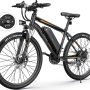 TotGuard Electric Bike for Adults 27.5" E-Bike with 500W Motor, Electric Mountain Bike with 48V 10Ah Battery, Lockable Suspension Fork, Shimano 21 Speed Gears UL2849 - Image 1