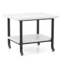 Under Desk Printer Stand with Storage Shelf and Lockable Wheels - Image 1