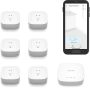 YoLink Smart Home Starter Kit: Hub & Water Leak Sensor 4 with 105dB Audio Alarm 4-Pack, SMS/Text, Email & Push Notifications, Freeze Warning, LoRa Up to 1/4 Mile Open-Air Range, w/Alexa, IFTTT - Image 1