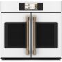 Café - 30" Smart Built-In Single Electric Convection French-Door Wall Oven with Air Fry and Precision Cooking Modes - Matte White - Image 1