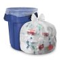 55-60 Gal. Clear Trash Bags - 38 in. x 58 in. (Pack of 100) 1.2 mil (eq) - for Recycling, Contractor, and Outdoor Use - Image 1