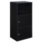 Xtra Storage Black 1-Door Accent Cabinet with Shelf - Image 1
