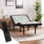 King Luxury Black Adjustable Bed Base with Wireless Remote, Head and Foot Massage, LED Lighting and Dual USB Ports - Image 1