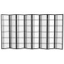 6 ft. Black 8-Panel Room Divider - Image 1