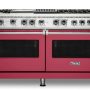 Viking - 5-Series Dual Fuel Self-Clean 60"W Sealed Burner Range - Valentine - Image 1