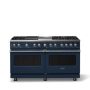 Viking - 60 in. Wide 8 Burner Pro 5 Series 9.4 Cu. Ft. Freestanding Sealed LP Dual Fuel ConvectionRange - Slate Blue - Image 1