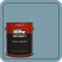 1 gal. #S470-4 Dolphin Blue Flat Exterior Paint & Primer - Image 1