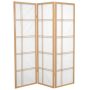5 ft. Black 3-Panel Room Divider - Image 1