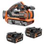 18V 6.0 Ah MAX Output Lithium-Ion Batteries (2-Pack) with 18V Cordless Belt Sander - Image 1