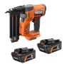 18V Brushless Cordless 18-Gauge 2-1/8 in. Brad Nailer with 18V 8.0 Ah Max Output EXP Battery (2-Pack) - Image 1