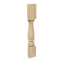 35-1/4 in. x 3-3/4 in. Unfinished Solid Hardwood Plain Half Round Kitchen Island Leg - Image 1