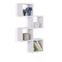 White MDF Cubby Chessboard Floating Wall Shelf - Image 1