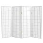 4 ft. Short Window Pane Shoji Screen - Natural - 4 Panels - Image 1
