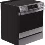 GE Profile - 30 in. Wide 4 Element 5.3 Cu. Ft. Slide-In Electric Induction Convection Range with Air Fry and EasyWash Oven Tray - Stainless Steel - Image 3
