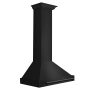 ZLINE - 30 inches - Convertible & Externally Vented - Wall Range Hood - Black Stainless Steel - Image 2
