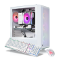 Thermaltake - LCGS Quartz 7660 Gaming Desktop AMD Ryzen 5 7600X 2022, 16GB Memory, NVIDIA GeForce RTX 5060, 1TB SSD NVMe M.2 - White - Image 1