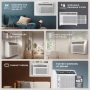 TCL - 150 Sq. Ft. 5,000 BTU Mechanical Window Air Conditioner - White - Image 4