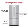 KitchenAid - 36 in. Wide 22 cu. ft. Counter Depth French Door Refrigerator with Interior Dispense - Stainless Steel - Image 4