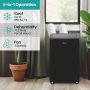 Hisense - 10,000 BTU Smart Portable Inverter Air Conditioner with Wi-fi and Remote Control - Black - Image 2