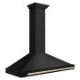ZLINE - 48 inches - Convertible & Externally Vented - Wall Range Hood - Black Stainless Steel - Image 2