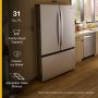 Whirlpool - 36 in. Wide 31 cu. ft. French Door Refrigerator with Ice Maker and Family-Sized Capacity - White - Image 3