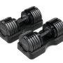Set of Two NordicTrack 55 lb. Adjustable Dumbbells - Black - Image 1