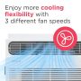 Frigidaire - 115V 8,000 BTU 350 Sq. Ft. Window Air Conditioner with 3,500 BTU Supplemental Heat Function - White - Image 3