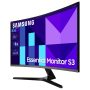 Samsung - S3 S39GD 32" FHD 100Hz Essential Curved Monitor (HDMI) - Black - Image 3