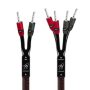 AudioQuest - Rocket 33 10' Speaker Cable with Banana > Banana SureGrip 300 Connectors - Red on Black - Image 1