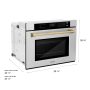 ZLINE - Autograph 30 in. 5 cu. ft. Built-In Single Wall Oven with Air Fry & Self Clean with Bronze Accents - Stainless Steel - Image 4