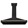 ZLINE - 48 inches - Convertible & Externally Vented - Wall Range Hood - Black Stainless Steel - Image 3