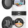 Whirlpool - Smart Front Load Laundry Tower 4.5 Cu. Ft. Washer and 7.4 Cu. Ft. Electric Dryer with UV Clean Technology - White - Image 2