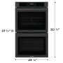 Frigidaire - 30" Built-In Double Wall Oven with Convection Bake and Air Fry - Black - Image 4