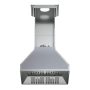 Forno Appliances - 30 inches - Externally Vented - Wall Range Hood - Silver - Image 3